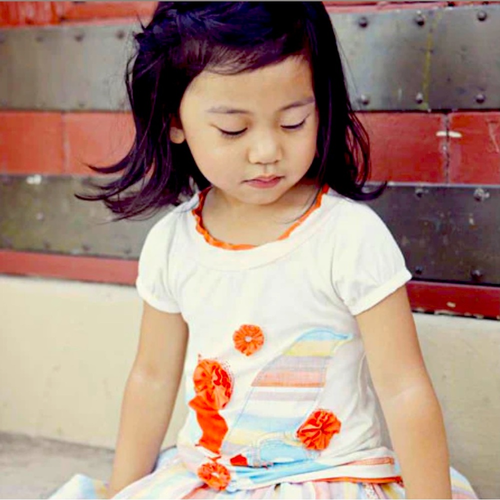 Fore N Birdie Girls Bird Applique Top